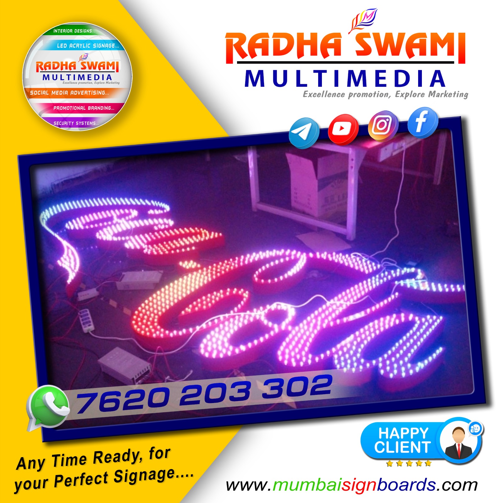 LED PIXEL LETTER SIGN BOARDS